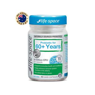 lifespace益倍适益生菌老年人40粒胶囊中老年肠道健康提高抵抗力