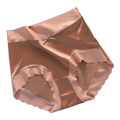 冰丝内裤女士无痕中高腰大码