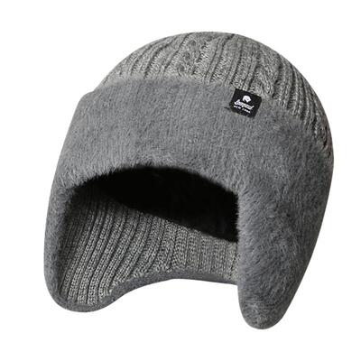 保暖加绒加厚护耳老人帽