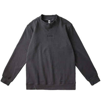 德绒打底衫男士宽松纯色长袖T恤