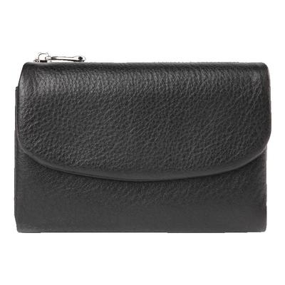 新款软牛皮短款折叠拉链小钱包女