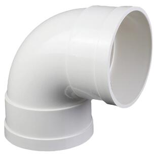 PVC排水弯头90度弯下水道家用塑料管件配件50 75 90 110 125 160