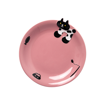 多巴胺小猫陶瓷餐具饭碗西餐盘
