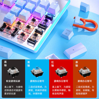牧马人机械键盘鼠标套装104电竞游戏有线无线女生电脑办公高颜值