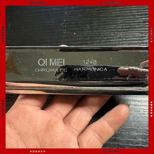 【问价】QIMEI奇美半音阶口琴1248，12孔银色盖板，半音阶口琴
