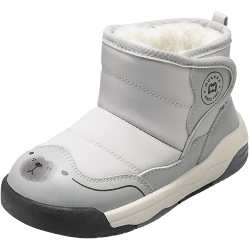 牧童童鞋小童棉靴2025冬季新款男童户外鞋卡通女童加厚保暖雪地靴