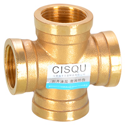 4分6分4分6分四通接头黄铜十字