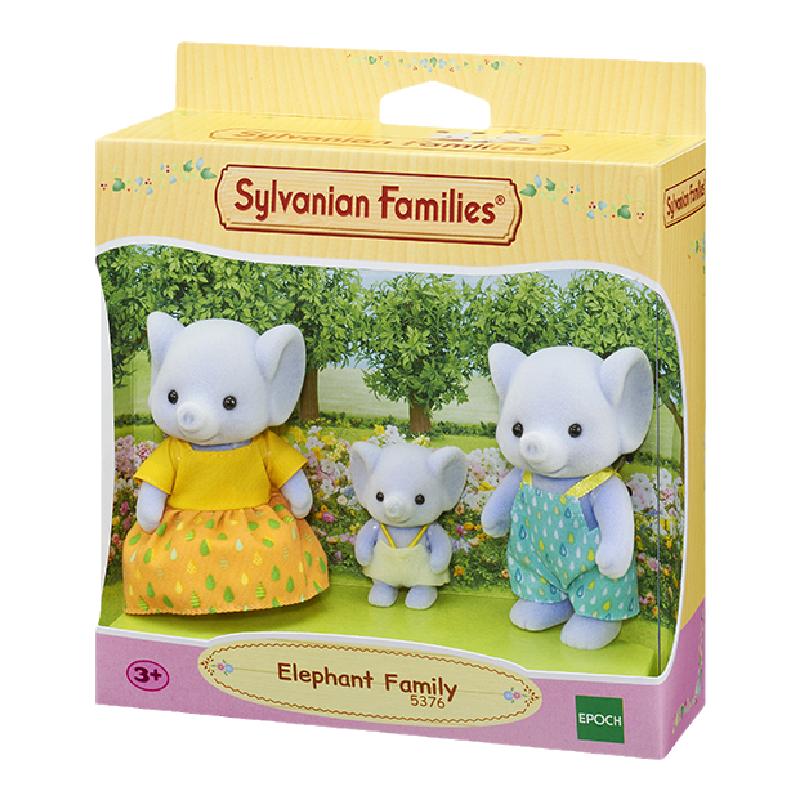 Sylvanian Families森貝兒家族大象家族公仔過(guò)家家兒童益智玩具