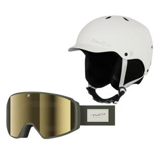 Proudcat骄傲的猫单双板滑雪头盔滑雪眼镜组合滑雪镜套装滑雪装备