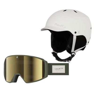 骄傲的猫滑雪头盔滑雪镜组合套装