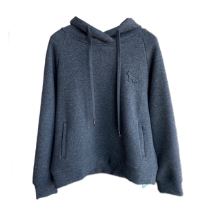 AMR UU◆慵懒时髦 含醋酸羊毛宽松显瘦显瘦连帽卫衣女上衣秋冬新