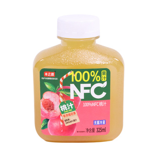 【325ml*20瓶】丰之源100%NFC桃汁纯果汁饮料饮品整箱非浓缩还原