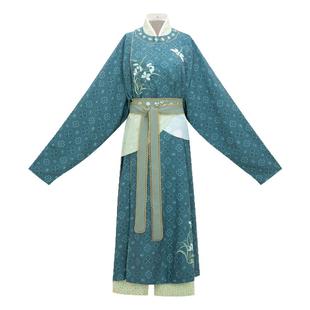 花朝记｜吴山青｜宋制汉服元素圆领袍飞机袖抱腰宋裤绣花印花传统