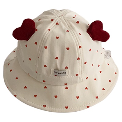 婴儿帽子春秋季薄款甜美可爱遮阳防晒渔夫帽女宝宝小月龄盆帽夏天