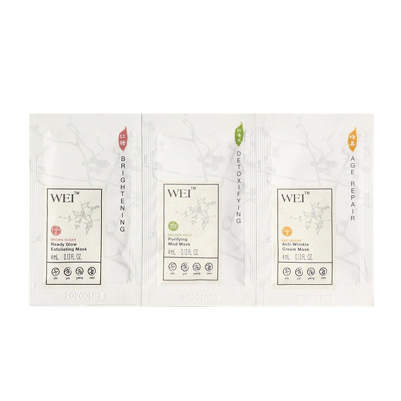 WEI/蔚蓝之美 红景天玄气三层理纹+红糖+蜂毒面膜4ML 小样 清洁