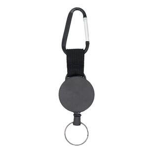 车载台手咪拉绳对讲机通用防丢易拉扣手台车台话筒挂钩伸缩自动