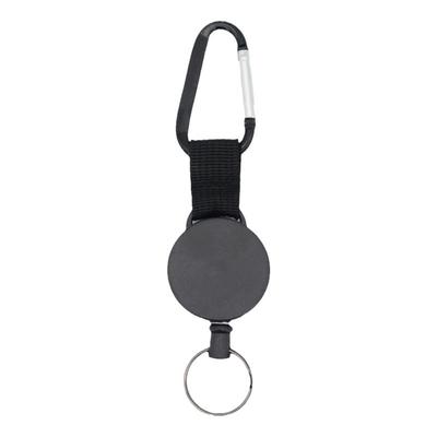 车载台手咪拉绳对讲机通用防丢易拉扣手台车台话筒挂钩伸缩自动