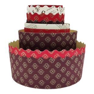 卢卡斯潘娜托尼纸杯纸托圣诞面包潘纳托尼模具加厚瓦楞包装耐高温