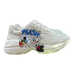 厚底增高松糕ins超火的老爹鞋女士夏季运动休闲鞋酷奇圆麦女鞋潮