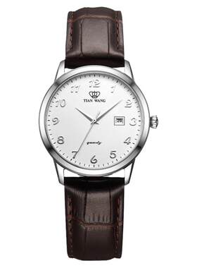 TIAN WANG Couple Watch Simple Leather Watches 3886