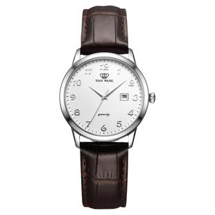 TIAN WANG Couple Watch Simple Leather Watches 3886