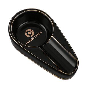 汉尼库克雪茄烟灰缸创意个性陶瓷便携家用客厅办公室雪茄烟缸高档