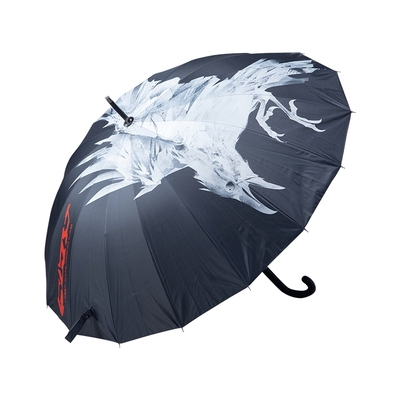 FLOAT十六骨雨伞男女结实晴雨两用大号抗风双人暴雨半自动伞黑色