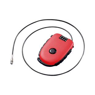 迷你可伸缩钢丝绳锁旅行安全锁健身自行车锁加长钢缆头盔密码挂锁