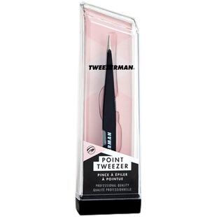 微之魅tweezerman尖头镊子超细精密尖头镊细胞夹粉刺针不锈钢镊子