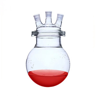 开口反应瓶器直三四口套装平底釜250/500/1000/2000/3000/5000ml