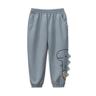 27kids品牌童装夏装男童长裤子儿童防蚊裤恐龙中小童运动纯棉薄款