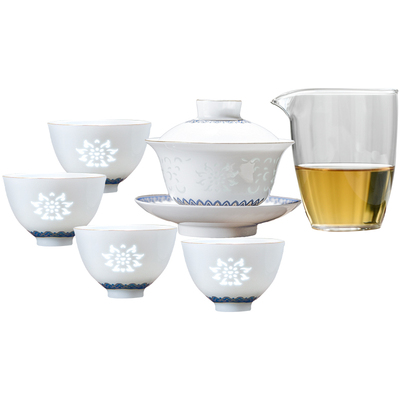 景德镇官方家用陶瓷茶具套装