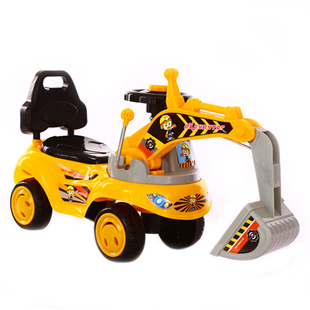 挖掘机儿童可坐人挖土机玩具工程车男孩大号宝宝勾机挖挖机玩具车