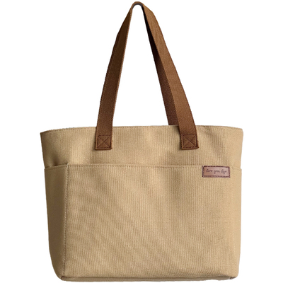 喜凡你单肩大容量日系简约托特包