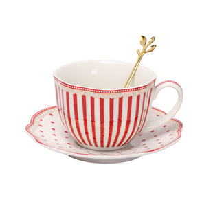 欧式喜庆陶瓷咖啡杯子杯碟壶套装法式下午茶茶具婚庆乔迁伴手礼品