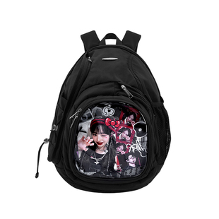 木与石原创小食量追星日常书包初中女生痛包双肩包大容量背包娃包