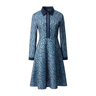 颜域收腰显瘦复古气质蕾丝连衣裙