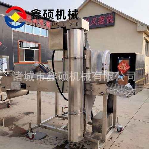 雪花鸡柳鸡排上糠机  全自动鳕鱼排裹糠机连续面包虾上屑机商用