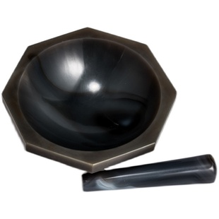 天然玛瑙研钵实验室玛瑙研磨钵光滑研磨器含棒12cm60mm80mm100mm