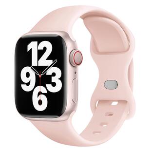 适用于苹果手表S9/8/7表带iwatchS11/10代apple watch Ultra蝴蝶扣运动se液态硅胶男女46mm回环式创意透气潮