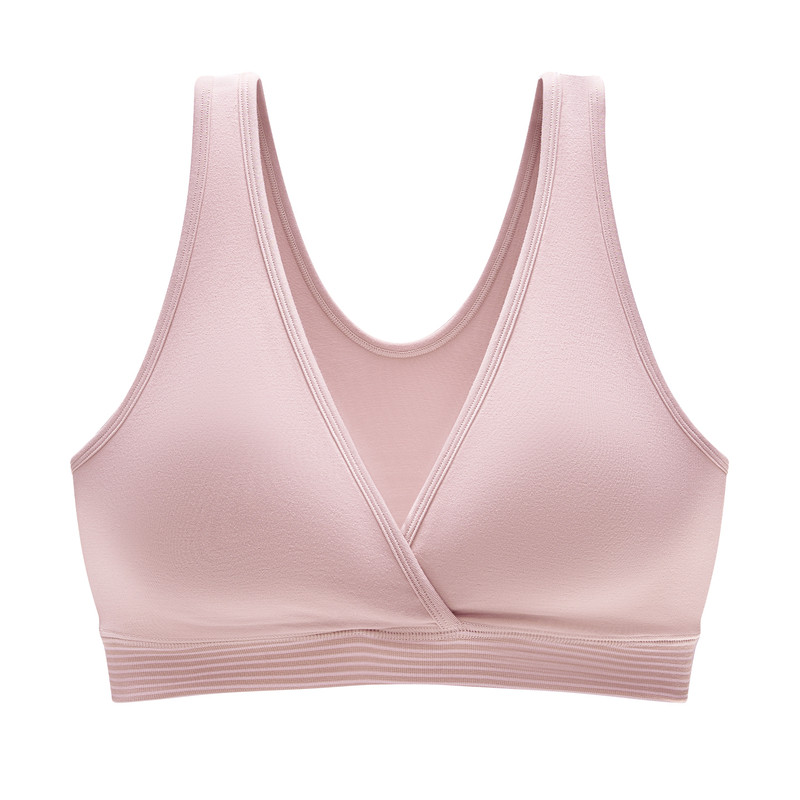 babycare一体织睡眠哺乳文胸孕妇哺乳内衣产后哺乳背心式内衣女
