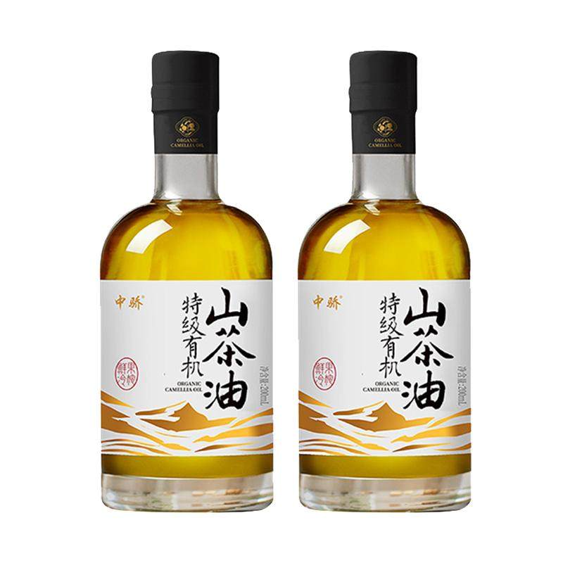 中骄特级初榨茶籽油双有机纯天然