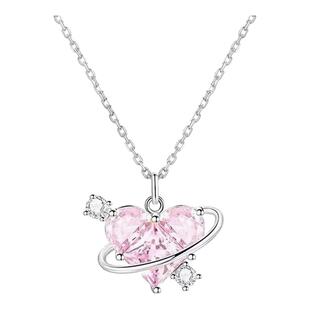 钛钢项链 恋爱星球项链女款高级感轻奢小众锁骨链送女朋友不掉色