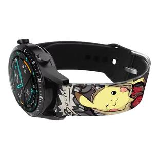 迪士尼防水手表女表带18mm通用16mm腕带14mm个性硅胶印花