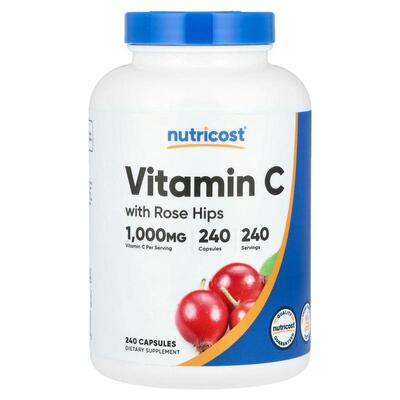 Nutricost含玫瑰果维生素C高含量双效帮助机体抵御力能量心脏帮助
