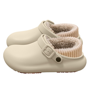 医用手术室防水棉拖鞋女款2025新款室内家居外穿防滑包跟毛绒棉鞋