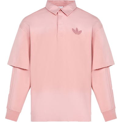 Adidas/阿迪达斯正品三叶草男士宽松时尚假两件休闲POLO衫KR5054