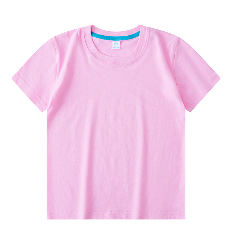 纯棉儿童t恤定制diy短袖广告文化衫手绘幼儿园园服小学生班服印图