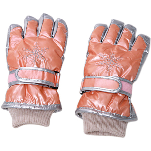 中大童冬季滑冰玩雪男女童保暖加绒手套小孩骑车防寒加厚防水防滑