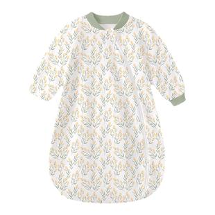 新生婴儿睡袋宝宝四季通用春秋款一体式恒温防踢被子婴幼儿童秋冬